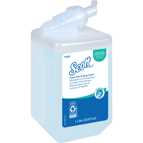 Scott&reg; Pro Foam Hair & Body Wash, 1000 ml, Fresh Scent, Bottle SPOC Demo