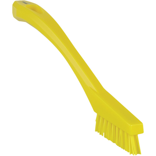 Brosse &agrave; recoins, Soies Ferme, Longueur de 8", Jaune SPOC Demo
