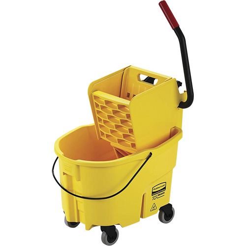 WaveBrake&reg; Mop Bucket and Wringer, Side Press, 6.5 US Gal. (26 Quart), Yellow SPOC Demo