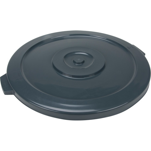 Couvercle pour contenant &agrave; d&eacute;chets, Couvercle plat, Plastique/Poly&eacute;thyl&egrave;ne, Convient aux contenants 24" dia. SPOC Demo