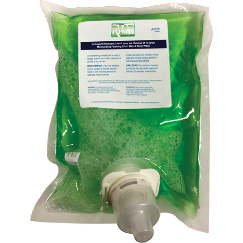 Savon hydratant pour le corps et les cheveux, 1 L, Pomme verte, Sac-cartouche SPOC Demo