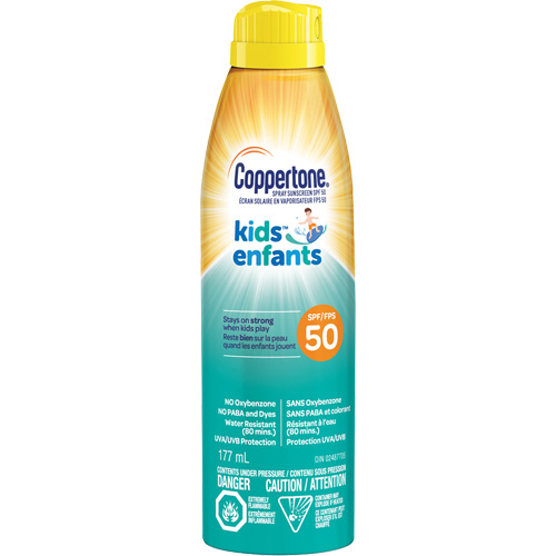 Kids Water Resistant Sunscreen, SPF 50, Aerosol SPOC Demo