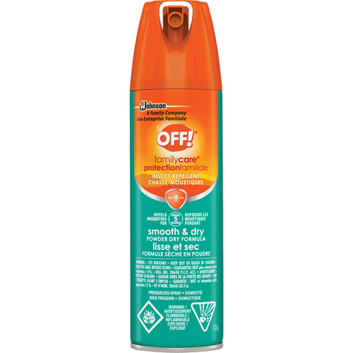 OFF! FamilyCare&reg; Smooth & Dry Insect Repellent, 15% DEET, Aerosol, 113 g SPOC Demo