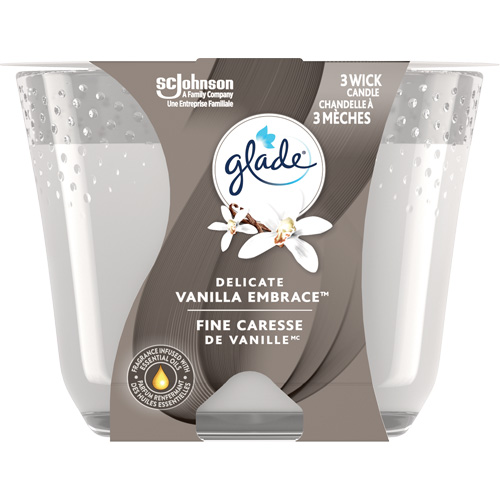 Glade&reg; 3-Wick Candle, Delicate Vanilla Embrace SPOC Demo
