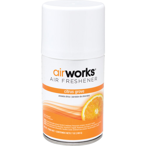 AirWorks&reg; Metered Air Fresheners, Citrus Grove, Aerosol Can SPOC Demo