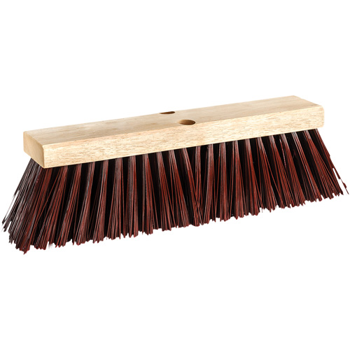 Barn & Street Push Broom, 16", X-Coarse, Polypropylene Bristles SPOC Demo