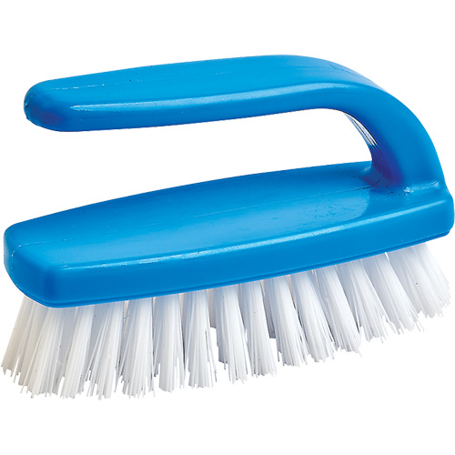 Nail Cleaning Brush, 4" L, Synthetic Bristles, Blue/White SPOC Demo