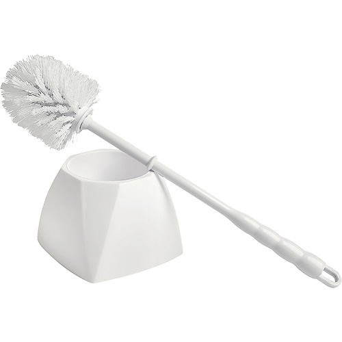 Bowl Brush with Caddy, 15-1/2" L, Polypropylene Bristles, White SPOC Demo