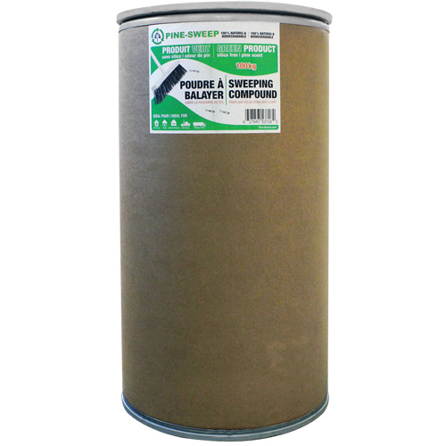 Pine Sweep Dust Buster Sweeping Compound, Drum, 220.46 lbs. (100 kg) SPOC Demo