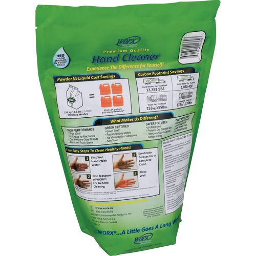 Nettoyant pour les mains biod&eacute;gradable, Poudre, 3 lb, Recharge, Parfum&eacute; SPOC Demo
