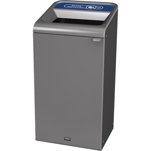Conteneur pour d&eacute;chets de recyclage m&eacute;lang&eacute;s Configure, Vrac/Bord de rue/De bureau, Acier, 23 gal. US SPOC Demo