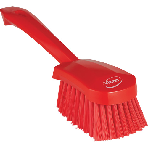 Brosse &agrave; r&eacute;curer avec manche court, Soies Doux, Longueur de 10-1/2", Rouge SPOC Demo