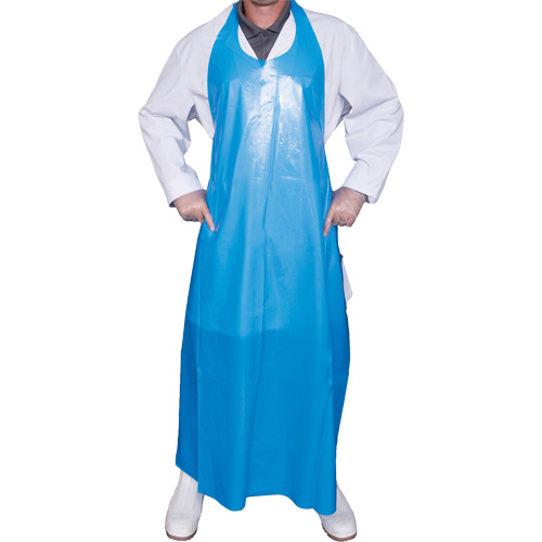 Tablier Top Dog de 6 mil, Polyur&eacute;thane, 45" lo x Bleu SPOC Demo