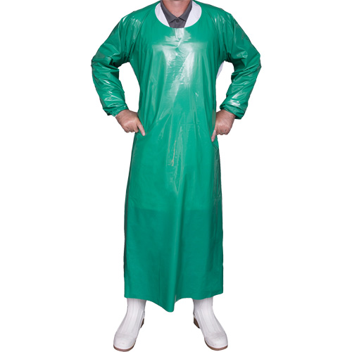 Top Dog 6 Mil. Gown, Large, Green, Polyurethane SPOC Demo