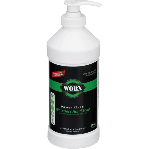 Savon pour les mains sans eau Power Clean, Liquide, 945 ml, Sans parfum SPOC Demo