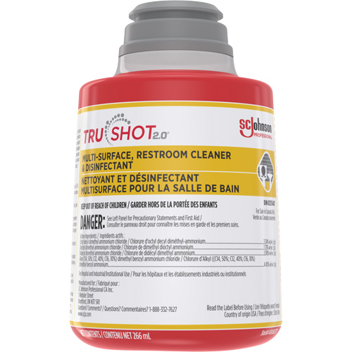 Nettoyant et d&eacute;sinfectant multisurface pour salle de bain TruShot 2.0, 266 ml, Bouteille &agrave; g&acirc;chette SPOC Demo