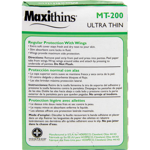 Maxithins&reg; Maxi Pad Ultra Thin with Wings SPOC Demo