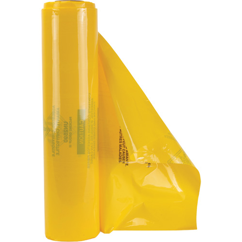 Doublures pour d&eacute;chets dangereux, Amiante, 40" lo x 26" la, 3 mils SPOC Demo