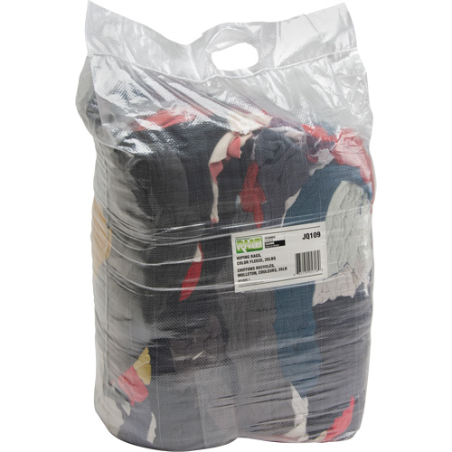 Recycled Material Wiping Rags, Fleece, Mix Colours, 25 lbs. SPOC Demo