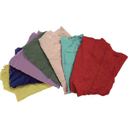 Recycled Material Wiping Rags, Fleece, Mix Colours, 25 lbs. SPOC Demo
