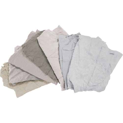 Chiffons fabriqu&eacute;s &agrave; partir de mat&eacute;riaux recycl&eacute;s, Coton, Blanc, 25 lb SPOC Demo