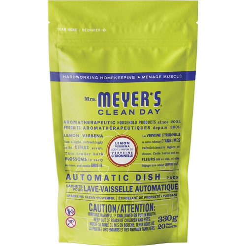 Mrs. Meyer's&reg; Clean Day Automatic Dish Pacs Detergent, Pods, 330 g, Lemon Verbena SPOC Demo