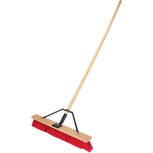 Balai-brosse &agrave; manche renforc&eacute;, 24", Moyen, Soies PVC SPOC Demo