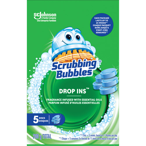 Scrubbing Bubbles&reg; Drop-Ins Toilet Cleaner Discs, 200 g, Tablet SPOC Demo