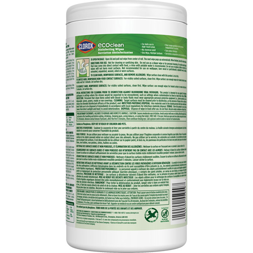 EcoClean Disinfecting Wipes, 75 Count SPOC Demo