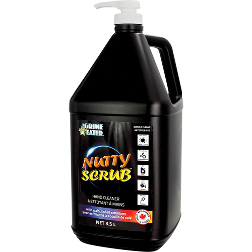 Nutty Scrub Hand Cleaner with Walnut Shell Scrubbers, Pumice, 3.5 L, Bottle, Unscented SPOC Demo