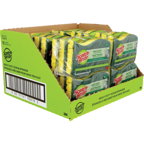 &eacute;ponge &agrave; r&eacute;curer pour les travaux intenses Scotch-Brite, &agrave; r&eacute;curer, 2-3/5" la x 4-2/5" l SPOC Demo