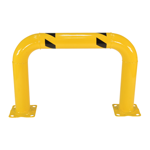 Garde-corps &agrave; profil &eacute;lev&eacute; pour machines, 3' la x 2' h, Jaune SPOC Demo