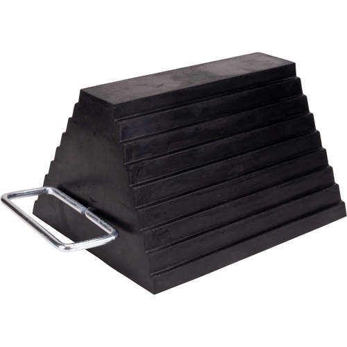 Wheel Chock, 9" x 8" x 6", Black SPOC Demo