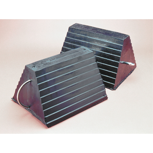 Wheel Chock, 9" x 8" x 6", Black SPOC Demo