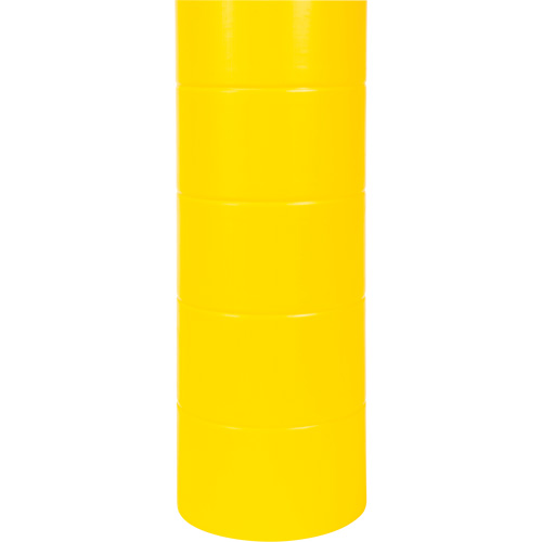 Capuchon en poly&eacute;thyl&egrave;ne pour borne de protection, 6-5/8" dia. x 60" l, Rouge/Jaune SPOC Demo