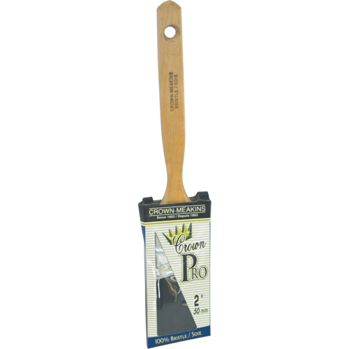 Pinceau &agrave; soies angulaires Crown Pro, Soies, Manche Bois, Largeur de 2" SPOC Demo