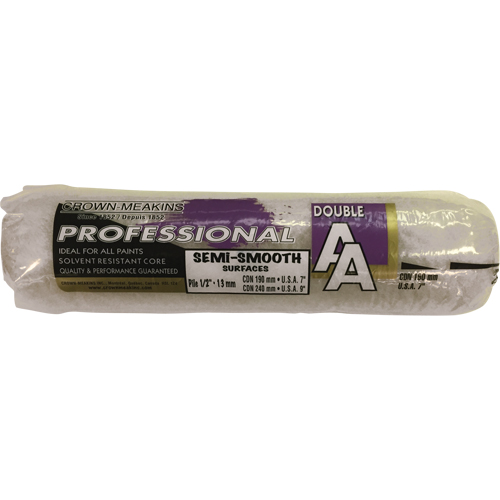 Professional AA Synthetic Paint Roller Cover, 13 mm (1/2") Nap, 240 mm (9-1/2") L SPOC Demo