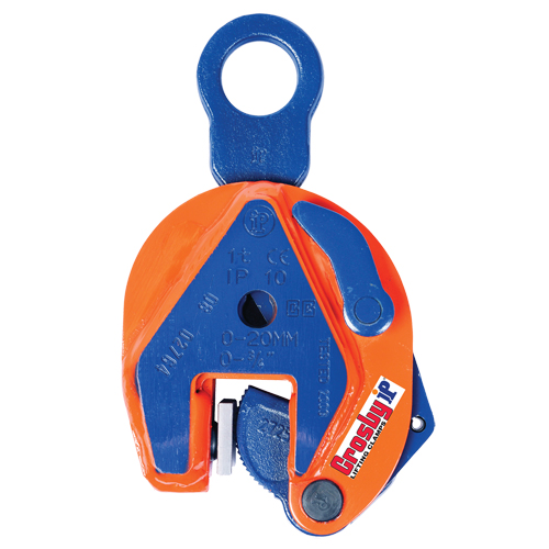IP10 Vertical Lifting Clamp, 6000 lbs. (3 tons) Working Load Limit, 0"- 1" Jaw Opening SPOC Demo