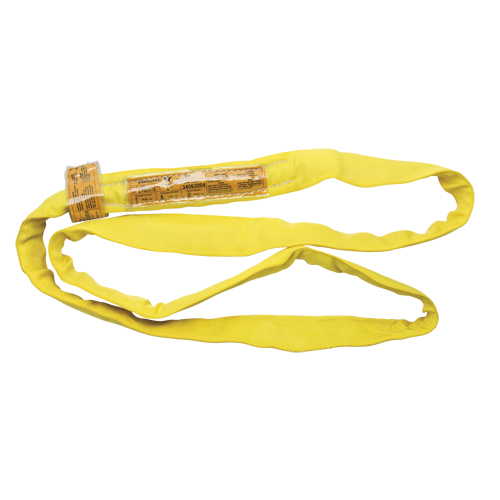 Polyester Round Sling, Yellow, 2-1/2" W x 3' L, 9000 lbs. Vertical Load SPOC Demo