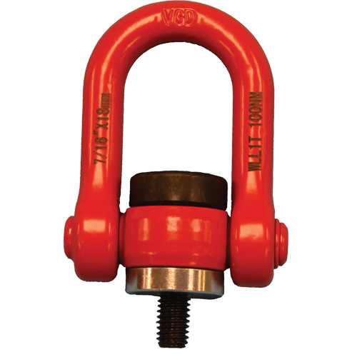 Anneau de levage pivotant VQ pour palan, M8, Longueur du filetage 12 mm, Acier alli&eacute; SPOC Demo