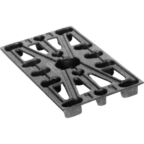 Plastic Pallets, 4-Way Entry, 24" L x 12" W x 1-1/2" H SPOC Demo