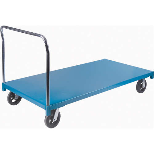 Chariot &agrave; plateforme robuste, 72" lo x 36" la x Capacit&eacute; 2000 lb, Roues en Caoutchouc SPOC Demo