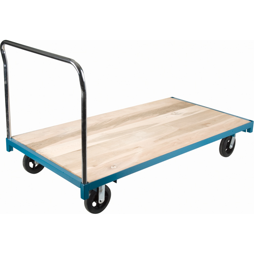 Chariot &agrave; plateforme robuste, 96" lo x 48" la, Capacit&eacute; de 2000 lb, Roues en Caoutchouc SPOC Demo