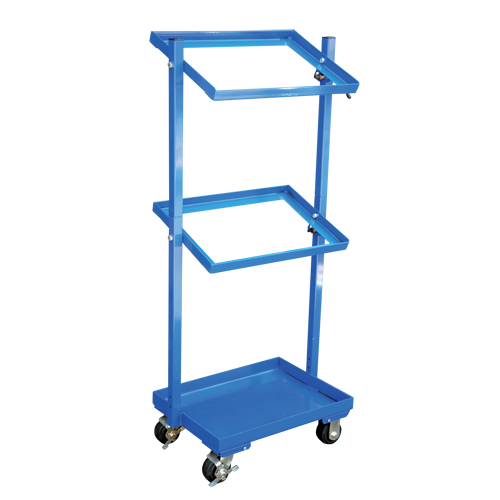 Stock Cart, Steel, 30-11/16" W x 19-1/4" D, 3 Shelves, 300 lbs. Capacity SPOC Demo