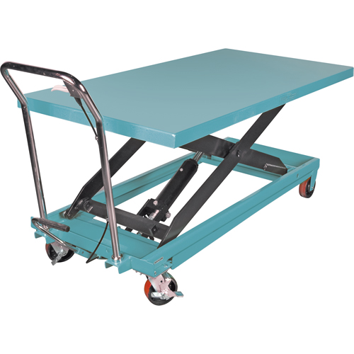 Table &eacute;l&eacute;vatrice robuste &agrave; ciseaux hydraulique, 63" lo x 31-7/8" la, Acier, Capacit&eacute; 1100 lb SPOC Demo
