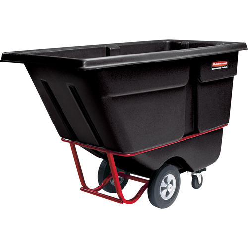 Chariot basculeur en acier, Poly&eacute;thyl&egrave;ne, 1 vg³, Capacit&eacute; de charge de 2100 lb SPOC Demo