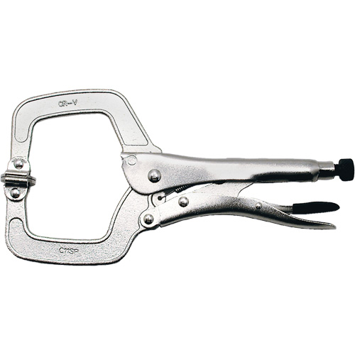 Super Heavy-Duty Locking C-Clamp with Swivel Pad, 11" (279 mm) Capacity SPOC Demo