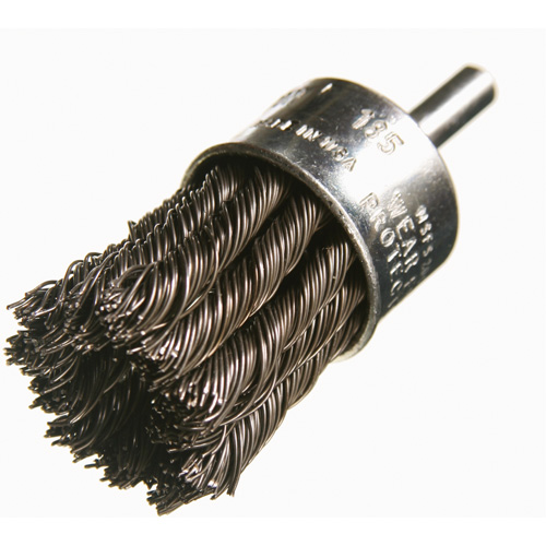 Knotted Wire End Brushes, 1" Dia., 0.012" Wire Dia., 1/4" Shank SPOC Demo