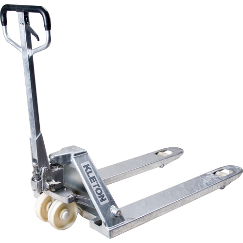 Manual Pallet Trucks, Galvanized, 42" L x 27" W, 5500 lbs. Capacity SPOC Demo