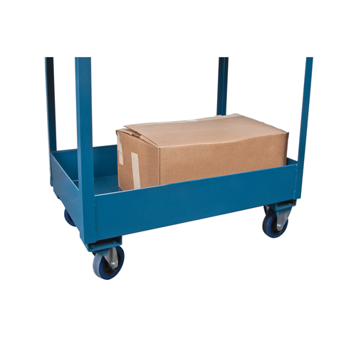 Chariots de service &agrave; bordure profonde, 2 Tiers, 24" la x 47" h x 36" p, Capacit&eacute; 1200 lb SPOC Demo
